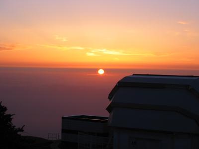 Liverpool Telescope at sunset