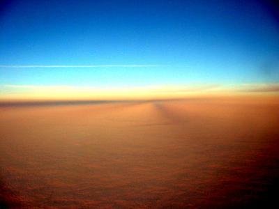 Shadows converging on the horizon