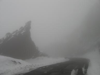 Driving down the mountain