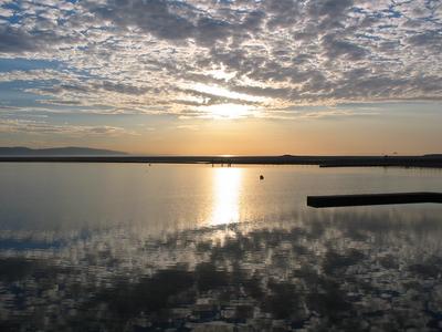 Reflected sunset
