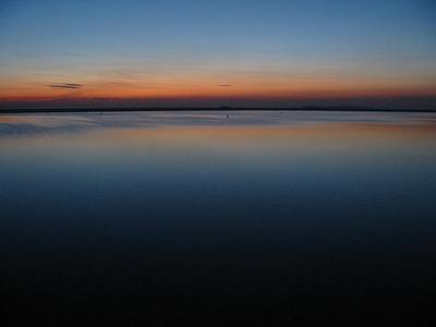Deep blues and oranges of sunset