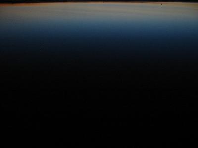 Reflected sky in water
