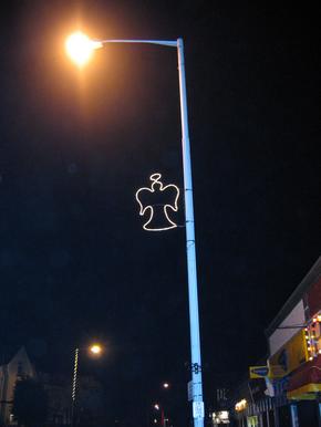 Angel christmas lights